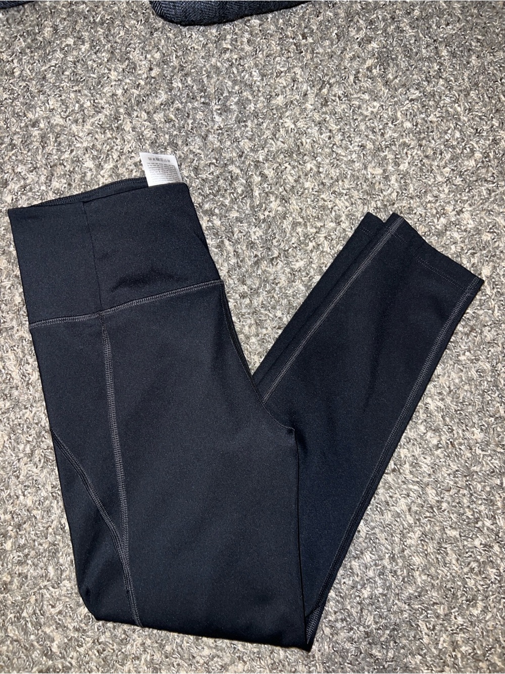 girlfriend collective Black High-Rise Leggings 400&